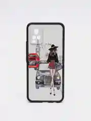Белый чехол с ярким рисунком/принтом на Vivo V20 (Виво В20)