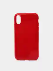 Красный чехол блестящий для iPhone XR, накладка c блестками