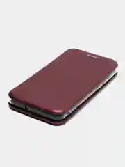 Бордовый чехол-книжка для ZTE Blade A31 Lite