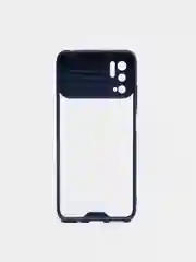 Темно-синий чехол с раздвижным окном для защиты камеры POCO M3 PRO / NOTE 10T