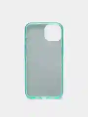Бирюзовый чехол блестящий iPhone 13 накладка с блёстками