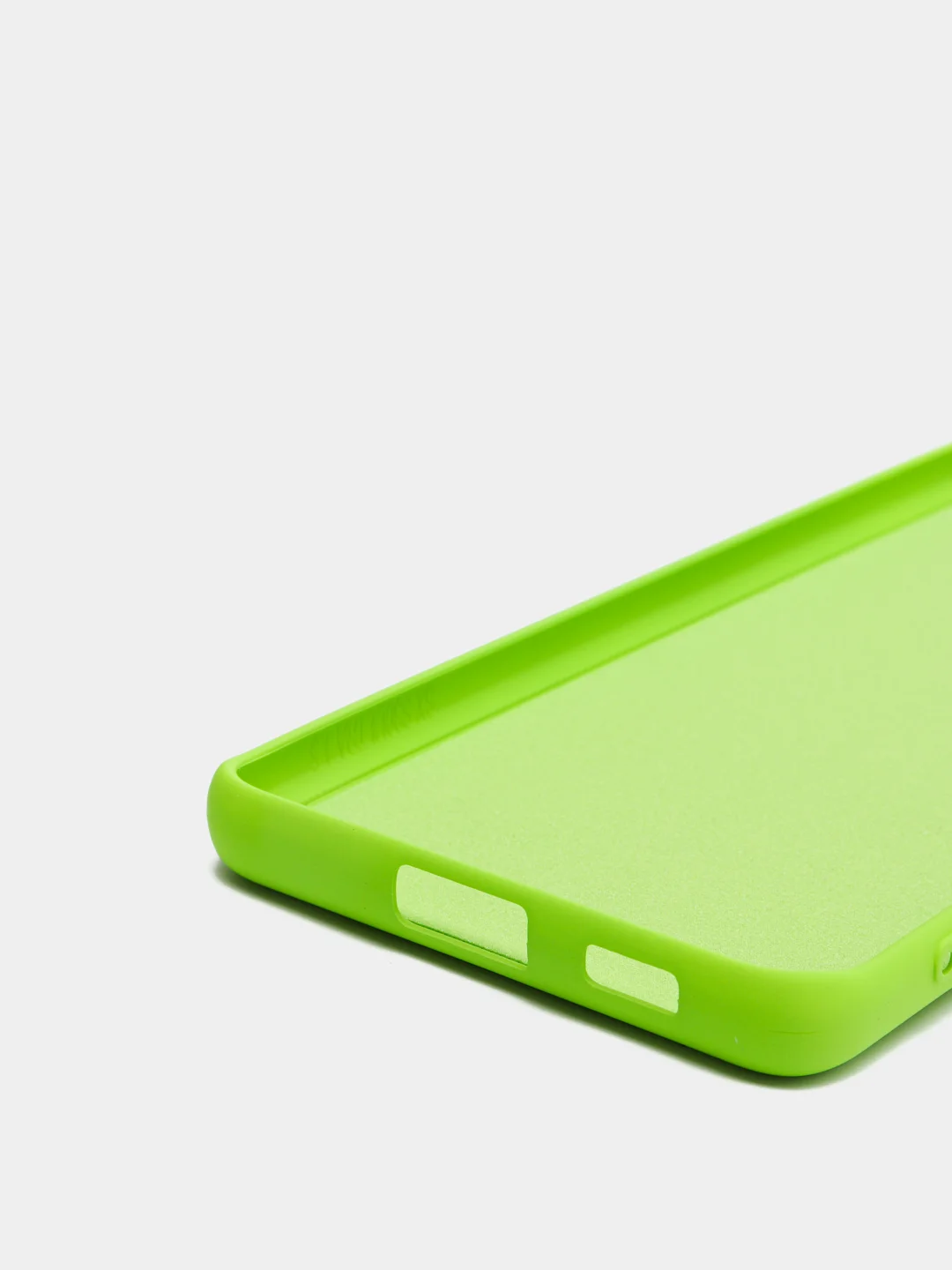Лайм чехол для Samsung S21 Ultra с защитой камеры и бархатом внутри