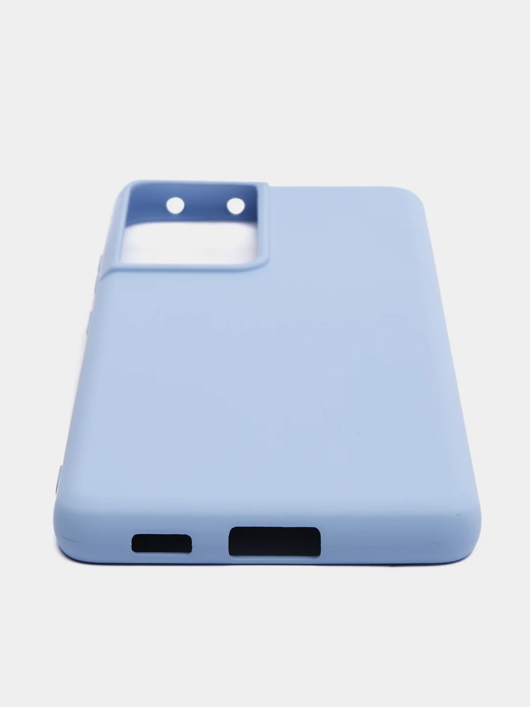 Лавандовый чехол для Samsung S21 Ultra с защитой камеры и бархатом внутри