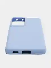 Лавандовый чехол для Samsung S21 Ultra с защитой камеры и бархатом внутри
