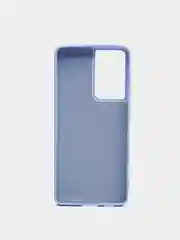 Лавандовый чехол для Samsung S21 Ultra с защитой камеры и бархатом внутри