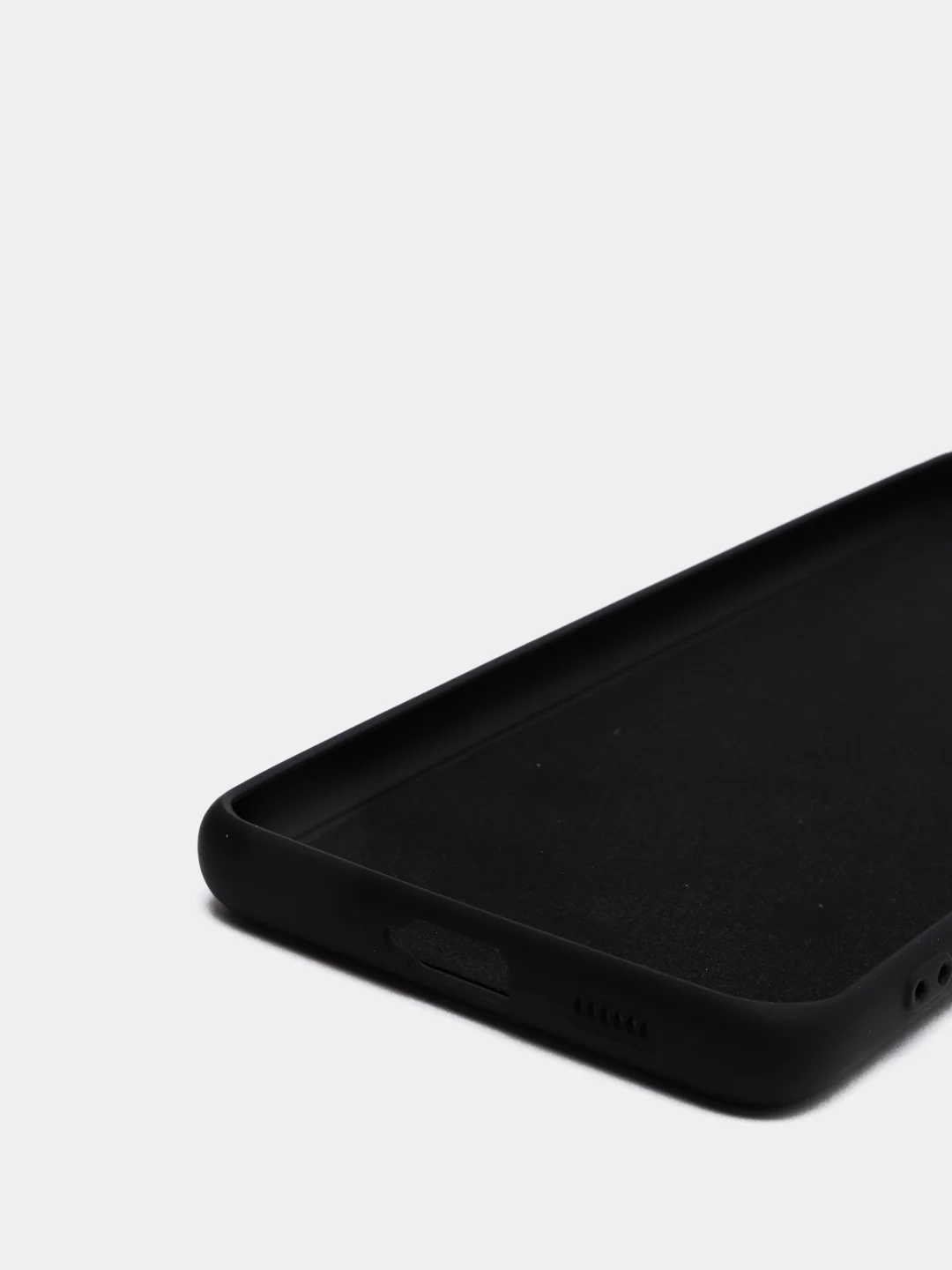 Черный чехол для Samsung S21 Ultra с защитой камеры и бархатом внутри