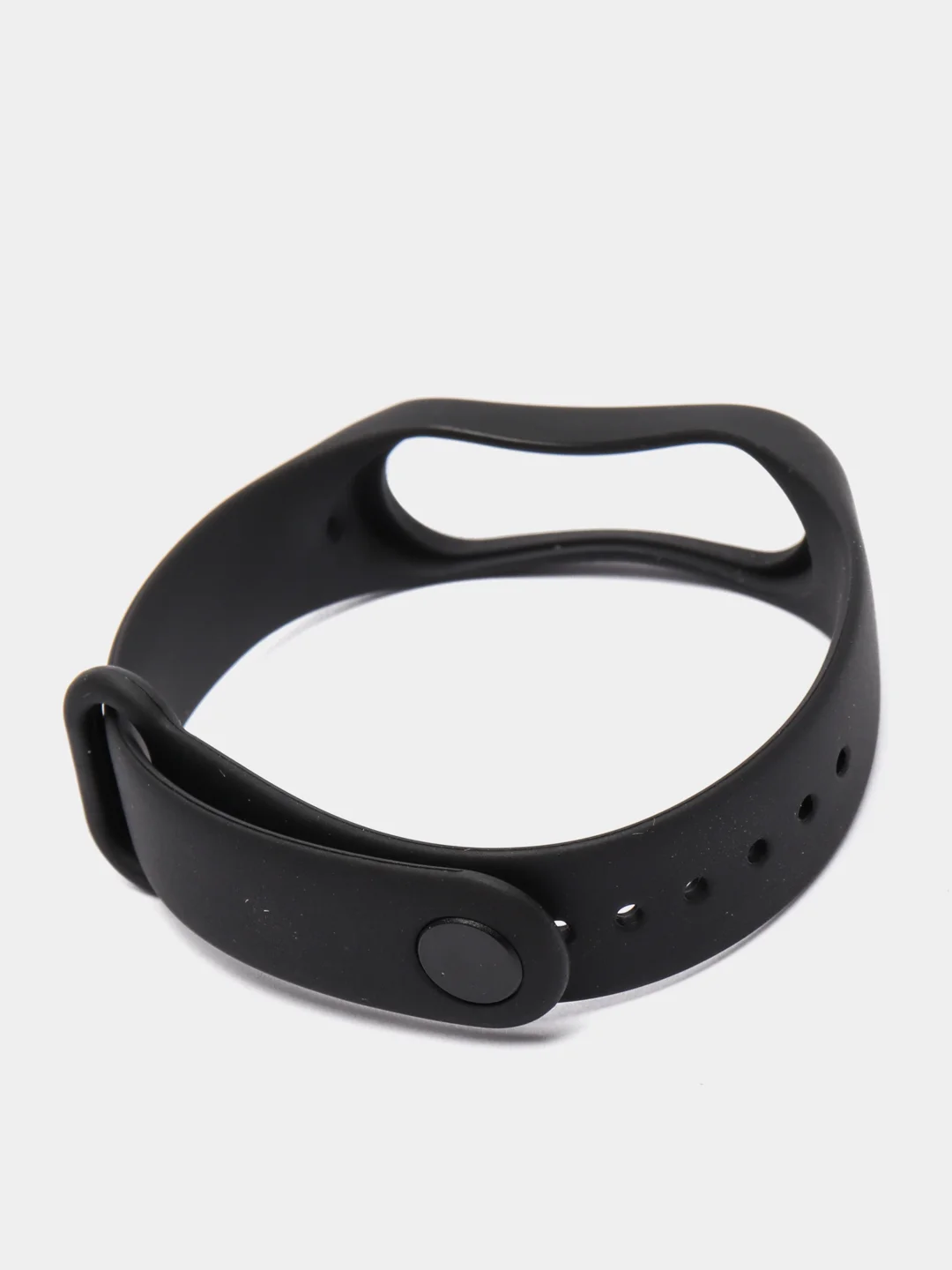 Черный ремешки для Xiaomi Mi Band 3 и Mi Band 4 силиконовые