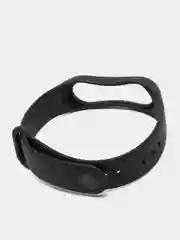 Черный ремешки для Xiaomi Mi Band 3 и Mi Band 4 силиконовые