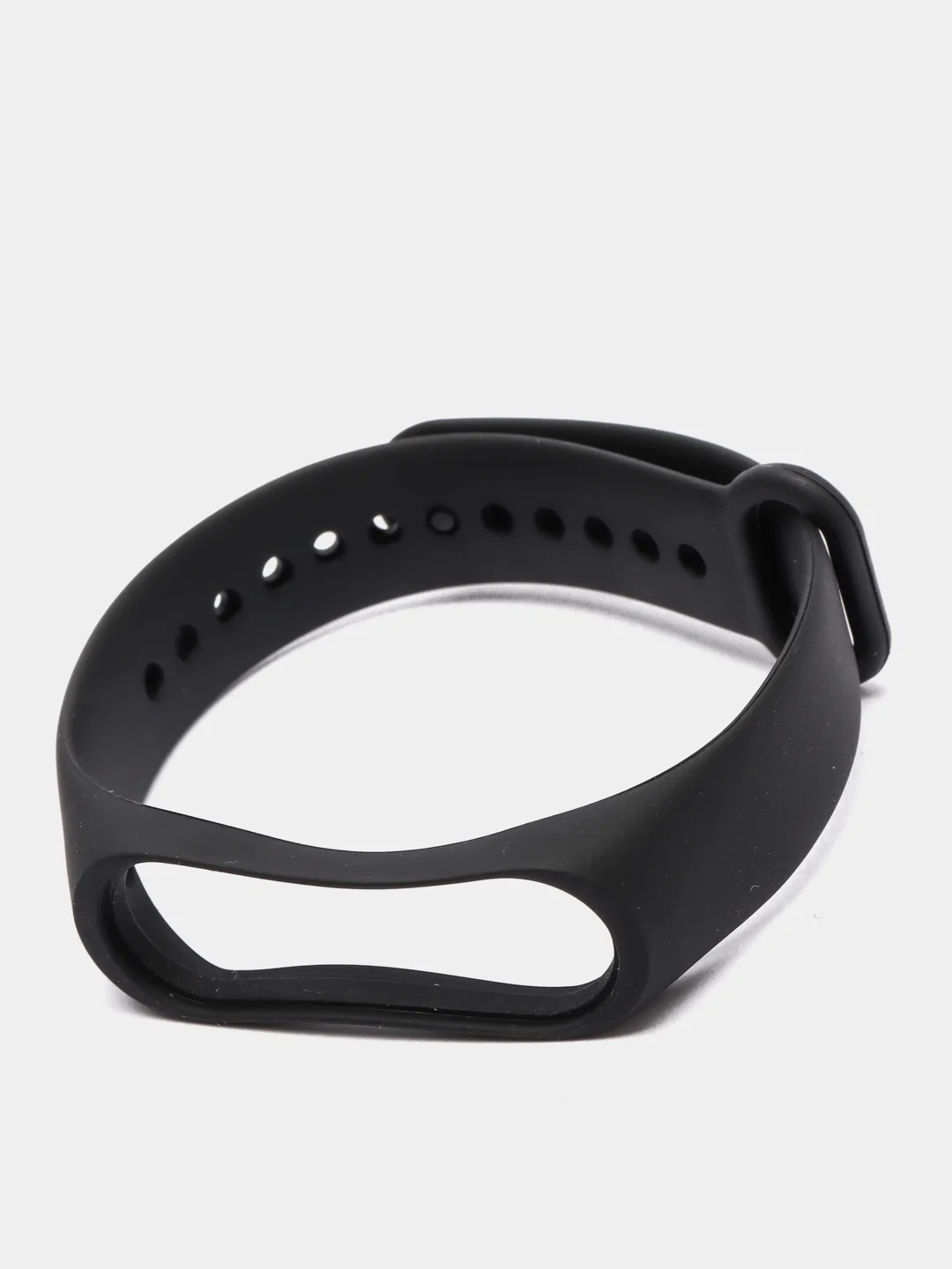 Черный ремешки для Xiaomi Mi Band 3 и Mi Band 4 силиконовые