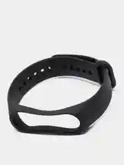 Черный ремешки для Xiaomi Mi Band 3 и Mi Band 4 силиконовые