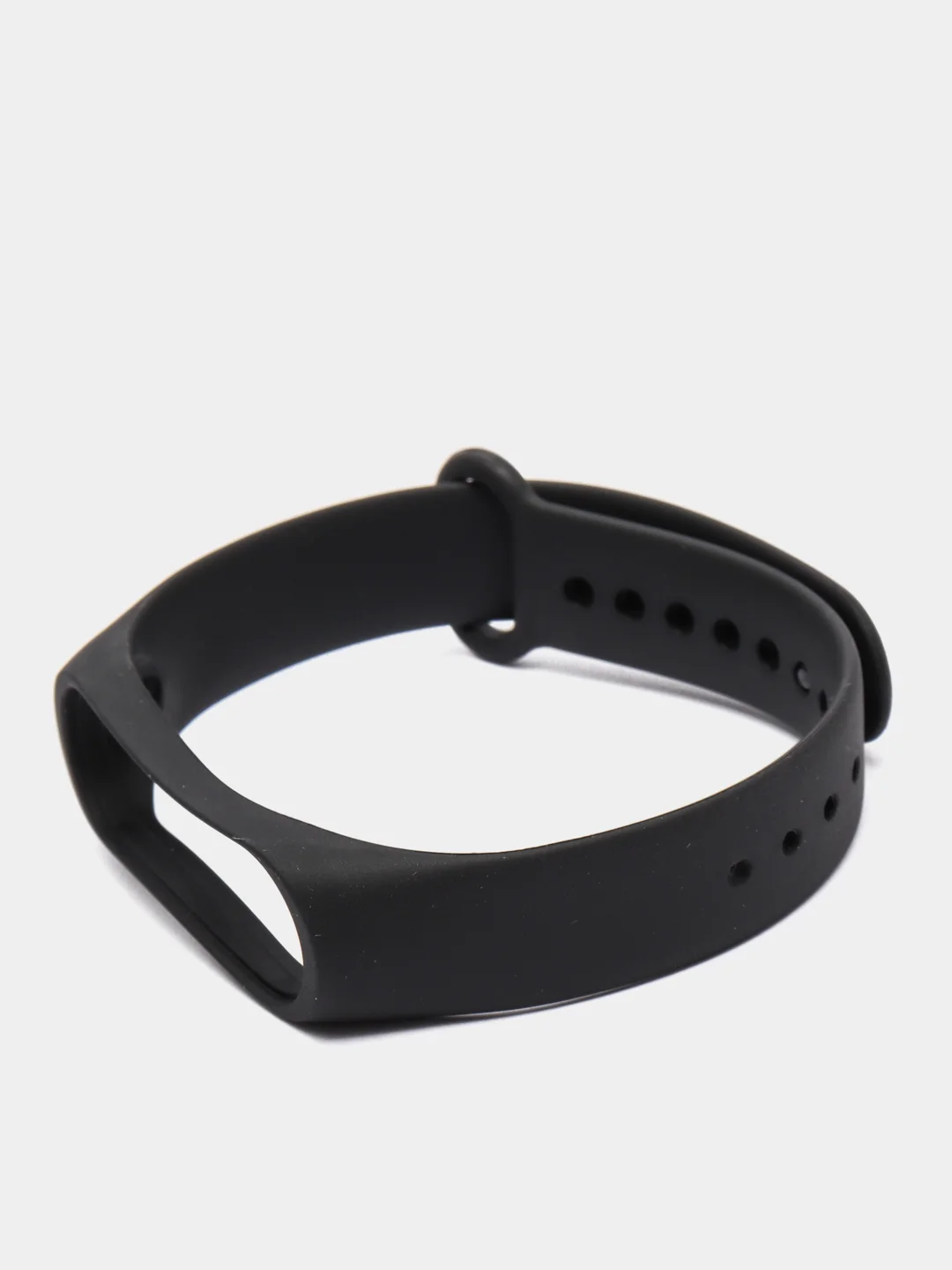 Черный ремешки для Xiaomi Mi Band 3 и Mi Band 4 силиконовые
