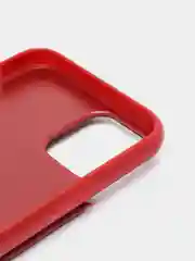 Красный чехол кожаный с карманом под пластиковые карты для iPhone 11 Pro