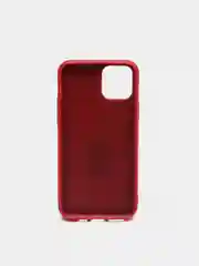Красный чехол кожаный с карманом под пластиковые карты для iPhone 11 Pro
