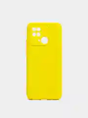 Желтый чехол с защитой камеры и бархатом внутри REDMI 10C / POCO C40
