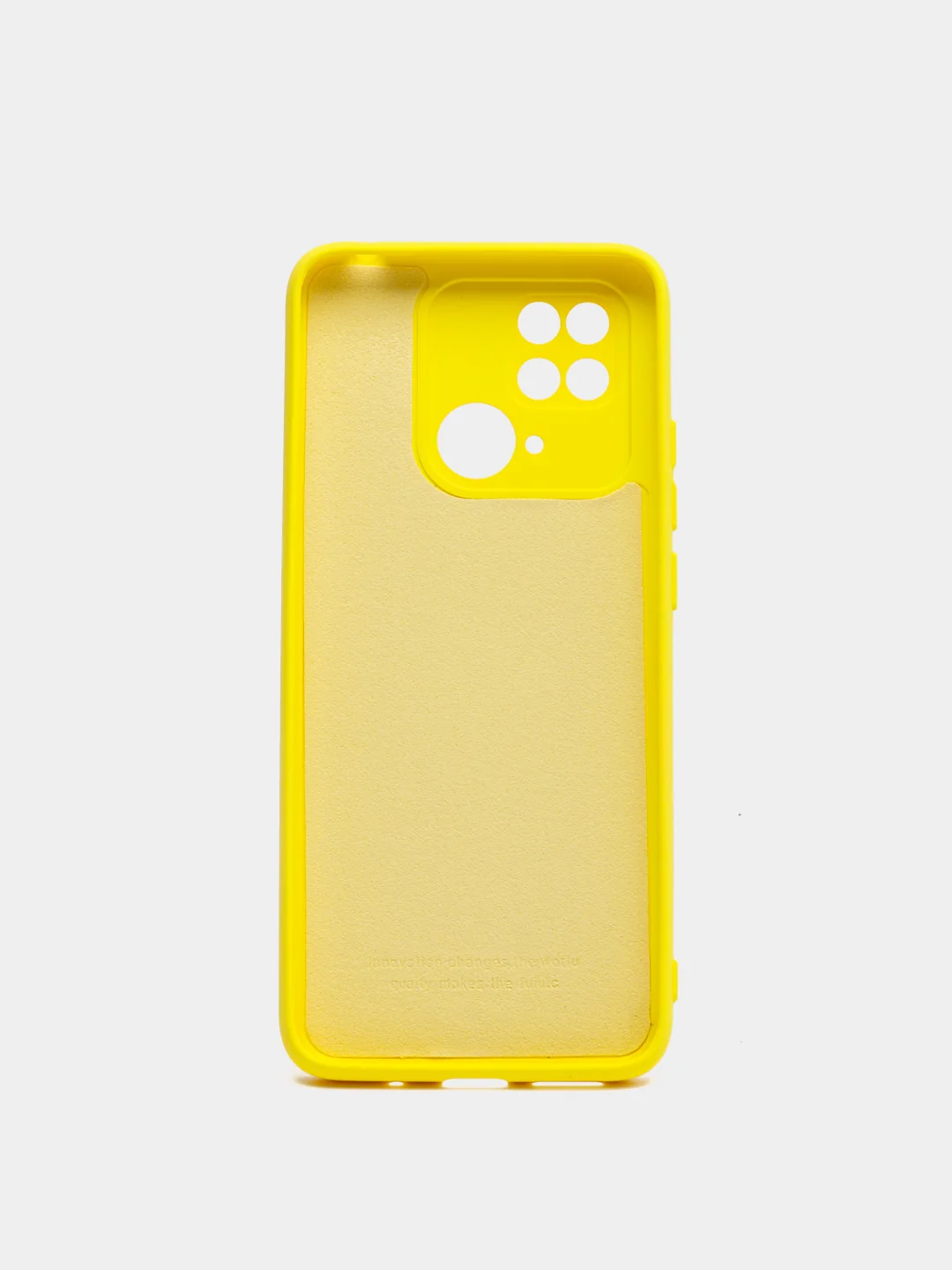 Желтый чехол с защитой камеры и бархатом внутри REDMI 10C / POCO C40