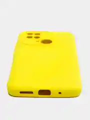 Желтый чехол с защитой камеры и бархатом внутри REDMI 10C / POCO C40