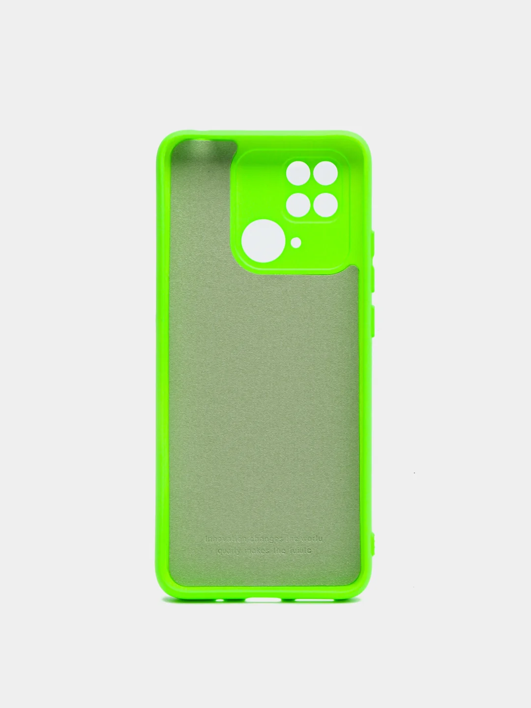 Салатовый чехол с защитой камеры и бархатом внутри REDMI 10C / POCO C40