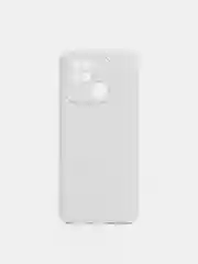Белый чехол с защитой камеры и бархатом внутри REDMI 10C / POCO C40