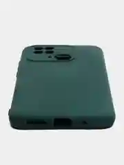 Тёмно-зелёный чехол с защитой камеры и бархатом внутри REDMI 10C / POCO C40
