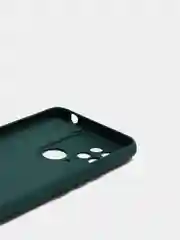 Тёмно-зелёный чехол с защитой камеры и бархатом внутри REDMI 10C / POCO C40