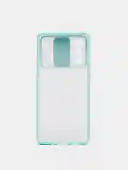 Бирюзовый чехол для SAMSUNG S20 FE с задвижным окном для защиты камеры
