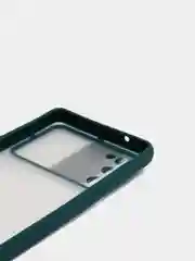 Тёмно-зелёный чехол для SAMSUNG S20 FE с задвижным окном для защиты камеры