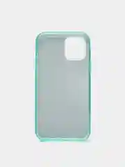 Бирюзовый чехол блестящий, накладка c блестками iPhone 12