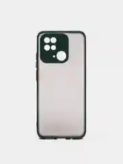 Тёмно-зелёный чехол с защитой камеры Redmi 10C / POCO C40