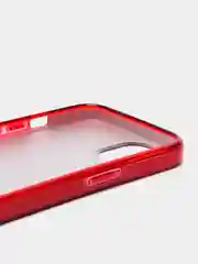 Красный чехол блестящий iPhone 13 накладка с блёстками