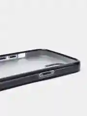Угольный чехол блестящий iPhone 13 накладка с блёстками