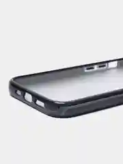 Угольный чехол блестящий iPhone 13 накладка с блёстками