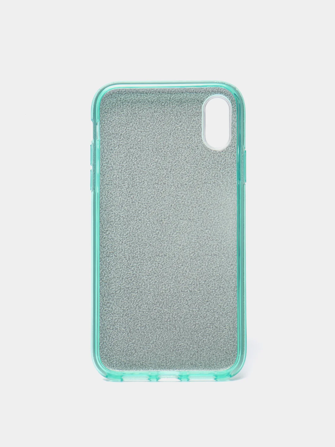 Бирюзовый чехол блестящий для iPhone XR, накладка c блестками