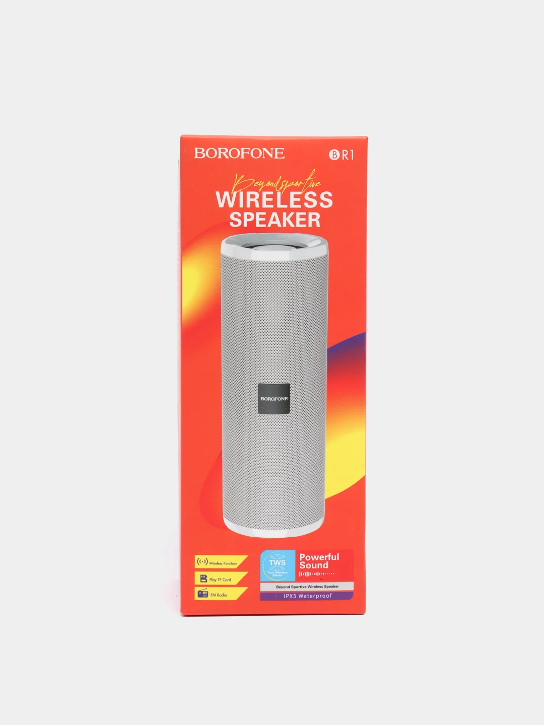 Серый металлик беспроводная портативная колонка Bluetooth BR1