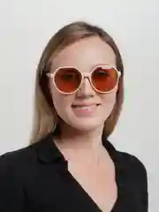 Бежевый меланж солнцезащитные очки женские