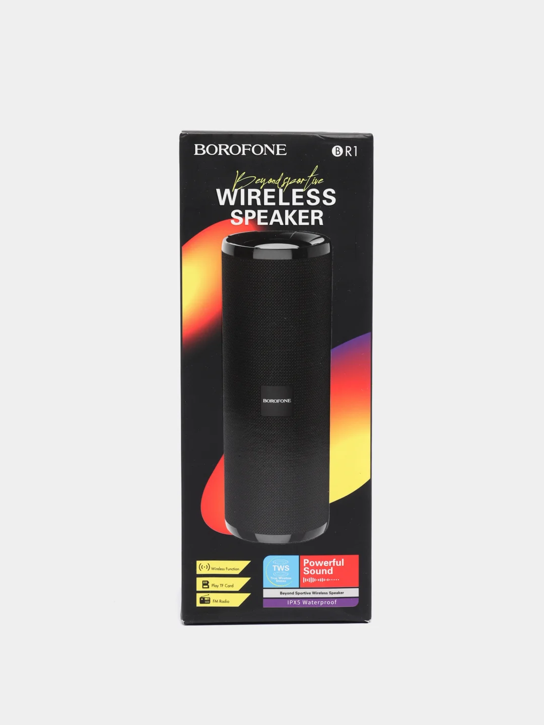 Черный беспроводная портативная колонка Bluetooth BR1