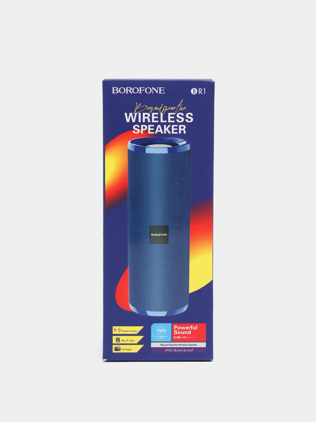 Синий беспроводная портативная колонка Bluetooth BR1