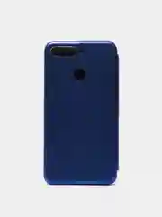 Синий чехол книжка Huawei Y6 2018 / Honor 7C / 7A Pro / Y6 Prime (Хуавей Хонор 7С / 7А Про)