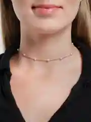 Золотой чокер с жемчужинами