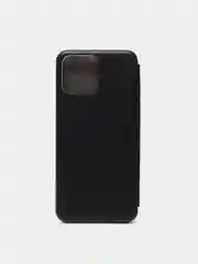 Черный чехол книжка для Honor X8 с функцией подставки