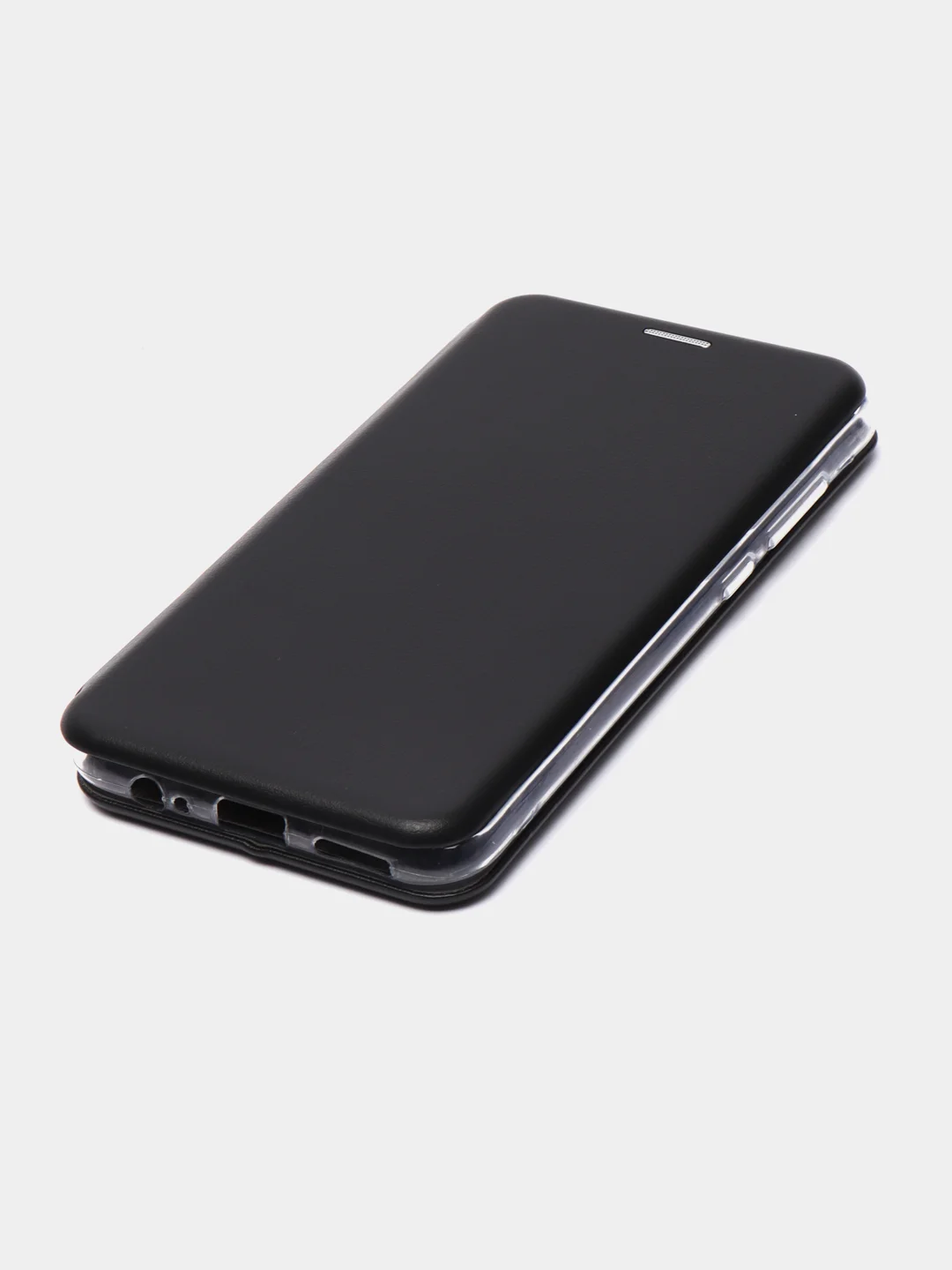 Черный чехол книжка для Xiaomi Redmi Note 9 c функцией подставки