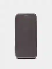 Серебряный чехол книжка Xiaomi Redmi Note 11 4G, Redmi Note 11S на магните с функцией подставки