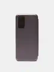 Серебряный чехол книжка Xiaomi Redmi Note 11 4G, Redmi Note 11S на магните с функцией подставки