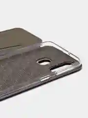 Серебряный чехол-книжка Samsung Galaxy A40 (Самсунг Галакси А40)
