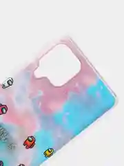Аметистовый чехол Samsung Galaxy A22, M22, M32, Самсунг Галакси А22, М22, М32 силиконовый с рисунком