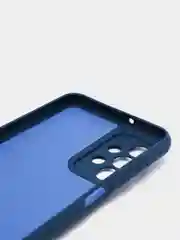 Темно-синий чехол Samsung Galaxy A23, Самсунг Галакси А23 силиконовый, цветной с мягким подкладом