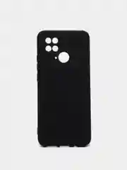 Черный чехол силиконовый для Xiaomi Redmi 10C / Poco C40, Сяоми Редми 10С / Поко С40