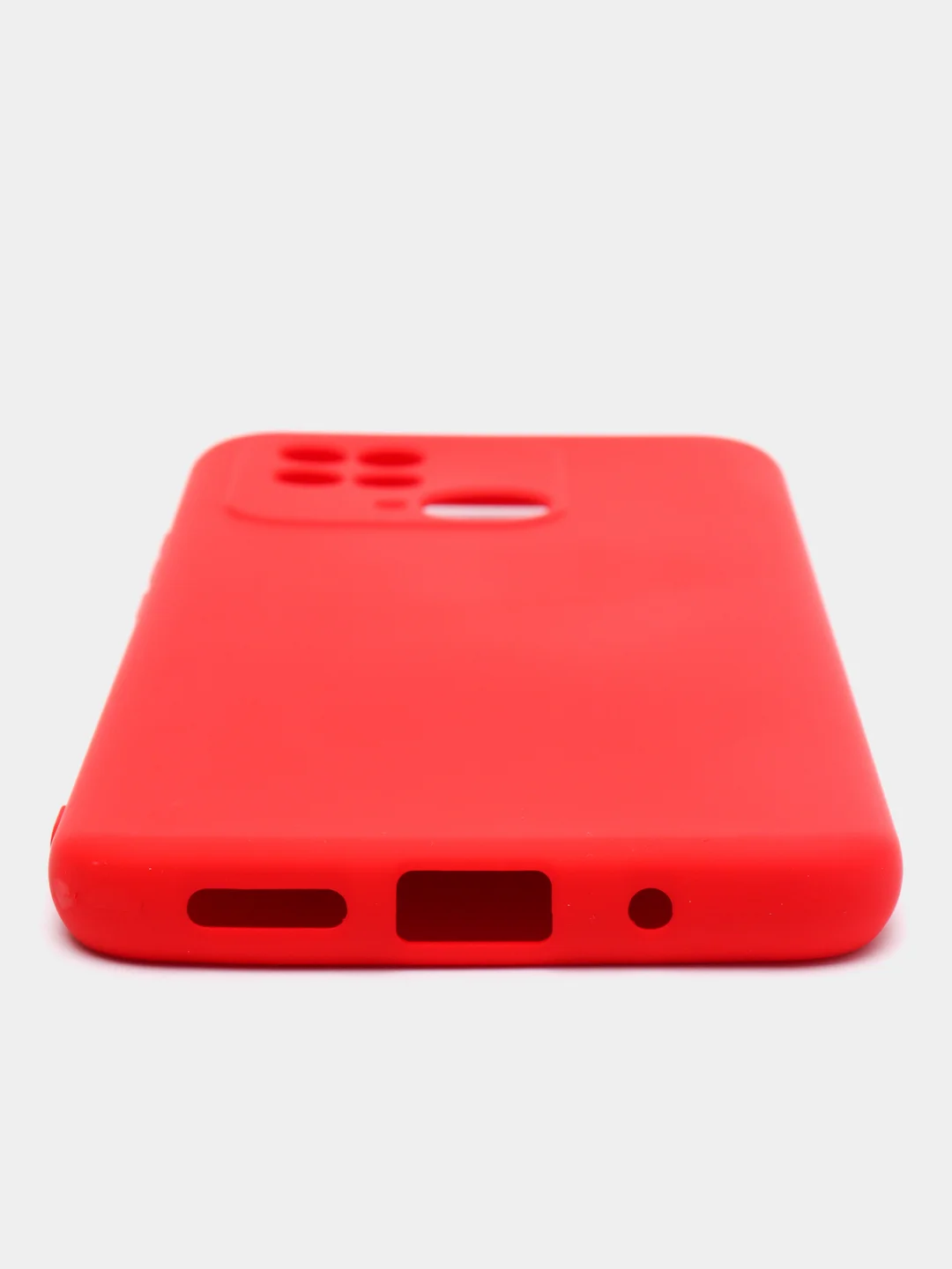 Красный чехол силиконовый для Xiaomi Redmi 10C / Poco C40, Сяоми Редми 10С / Поко С40