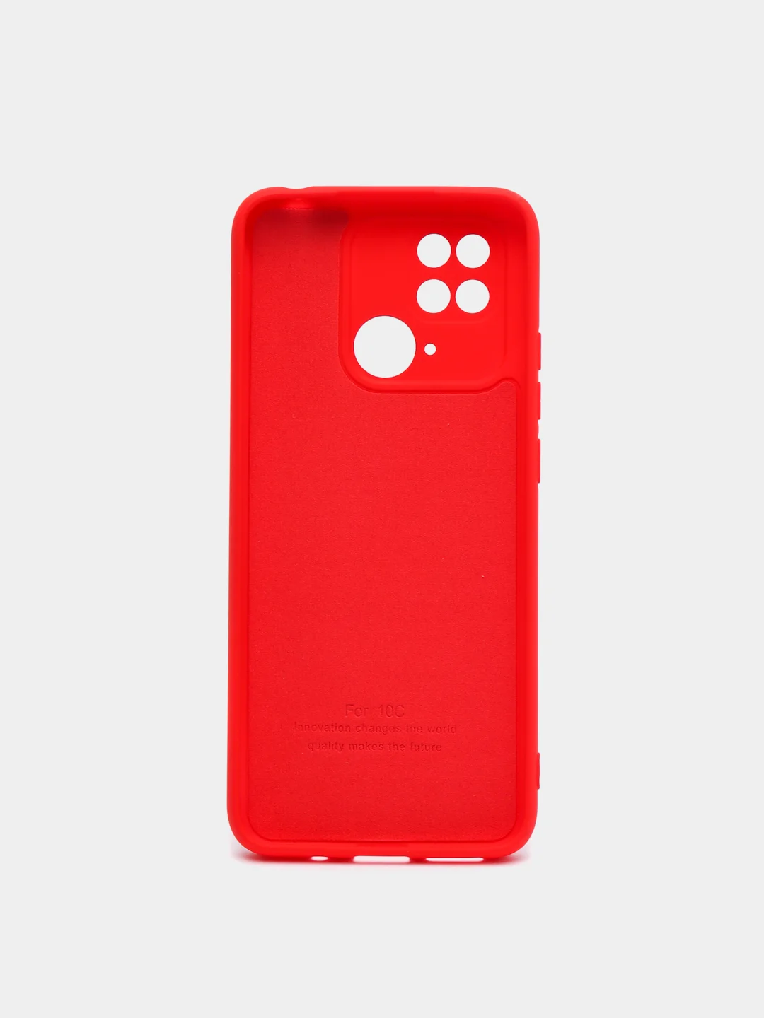Красный чехол силиконовый для Xiaomi Redmi 10C / Poco C40, Сяоми Редми 10С / Поко С40