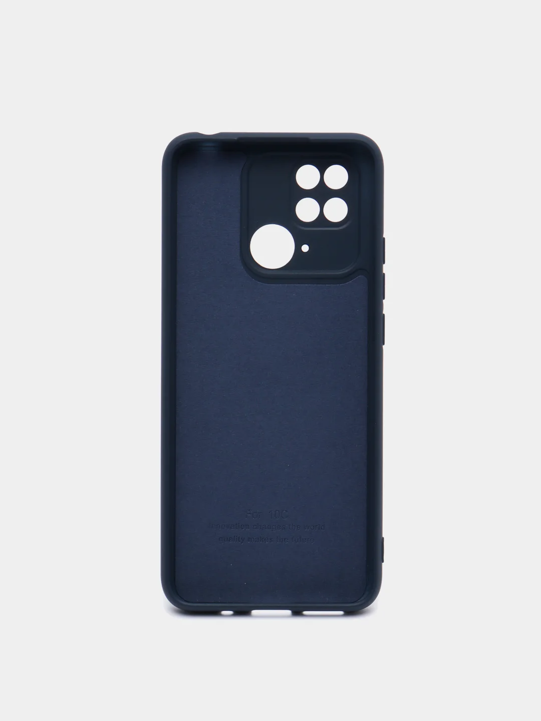 Темно-синий чехол силиконовый для Xiaomi Redmi 10C / Poco C40, Сяоми Редми 10С / Поко С40