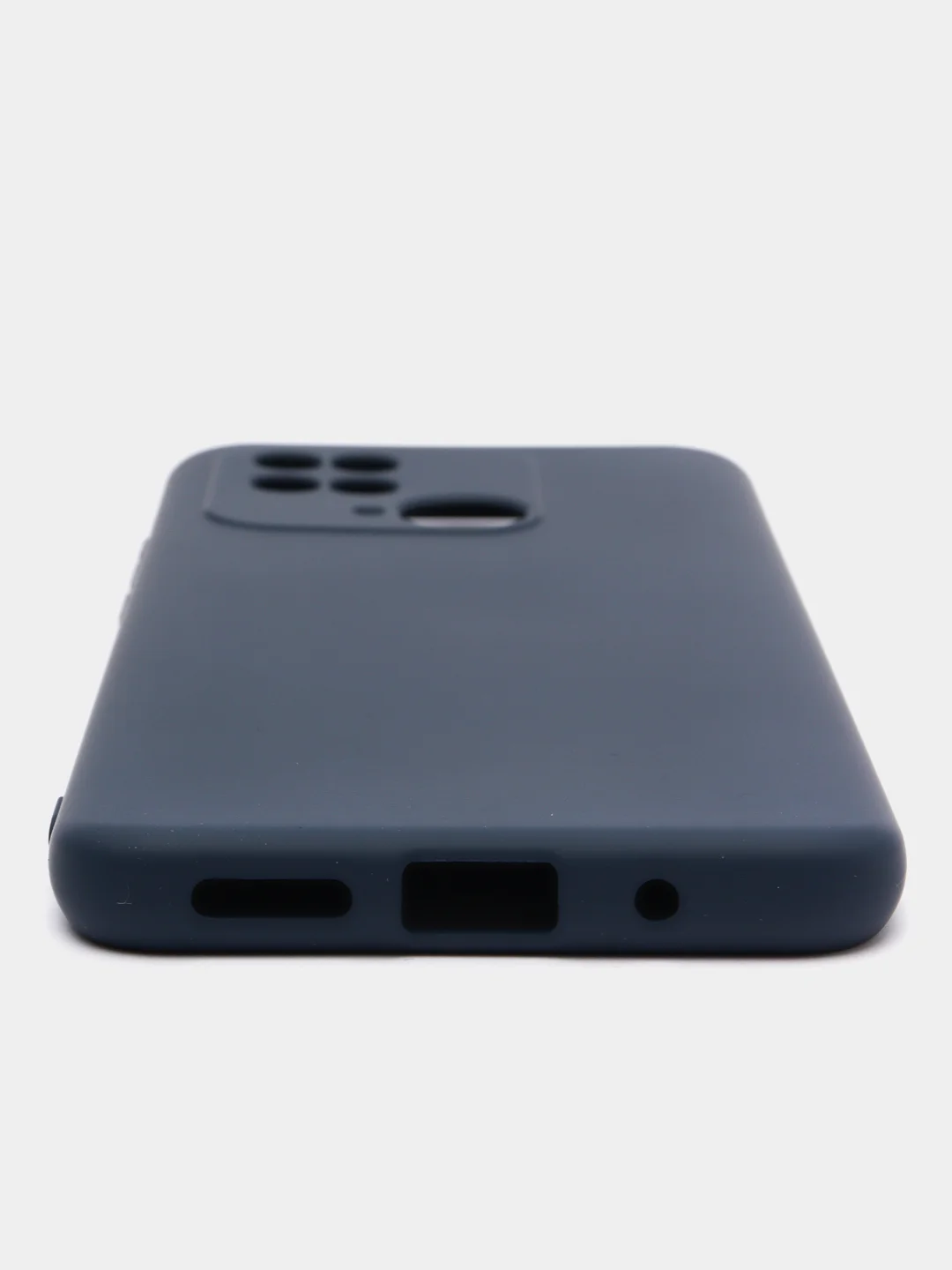 Темно-синий чехол силиконовый для Xiaomi Redmi 10C / Poco C40, Сяоми Редми 10С / Поко С40